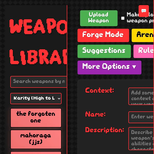 The Weapon Forge Archive (archived v518)