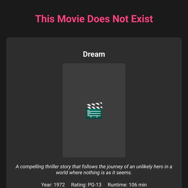This Movie Does Not Exist