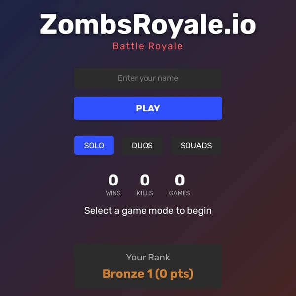 ZombsRoyale.io Clone