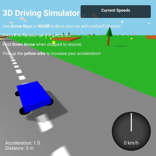 Multiplayer 3D Driving Simulator with Realistic Physics