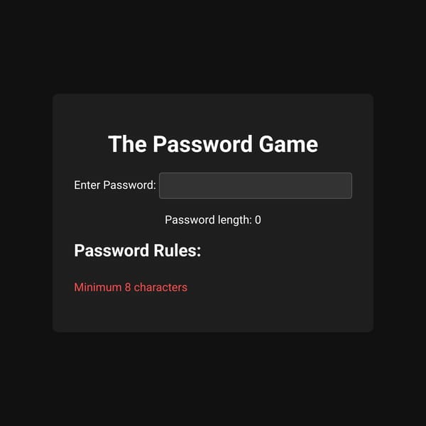 The Password Game