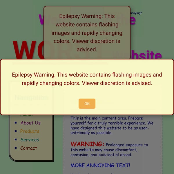 The WORST Website