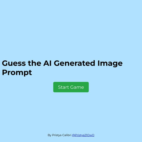 Guess the AI Prompt