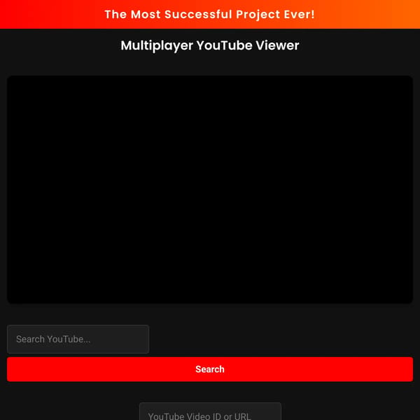 Multiplayer YouTube Viewer (SERVER 2)