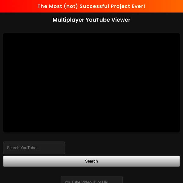 Multiplayer YouTube Viewer (my take)