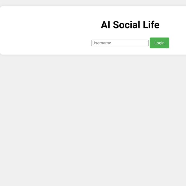 AI Social Life