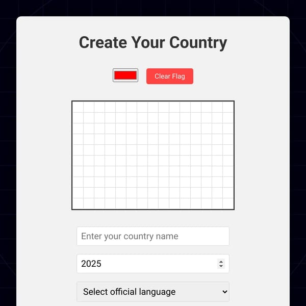 Create Your Country