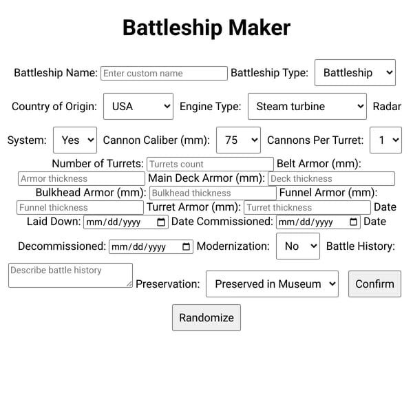 This Battleship doesn't exist [WIP]