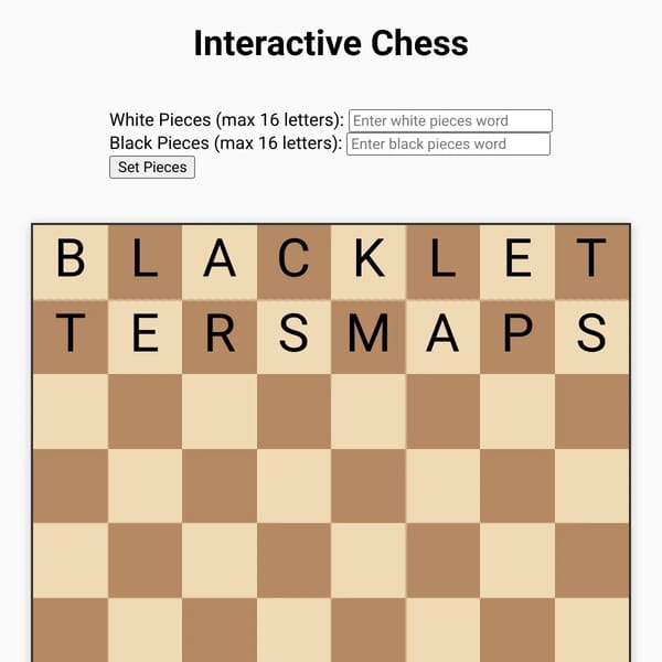 Interactive Chess Game