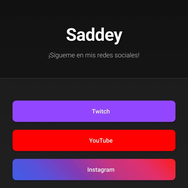 Saddey - Redes Sociales
