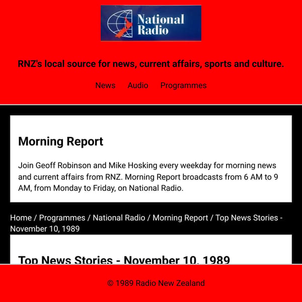 RNZ - 1989 Edition