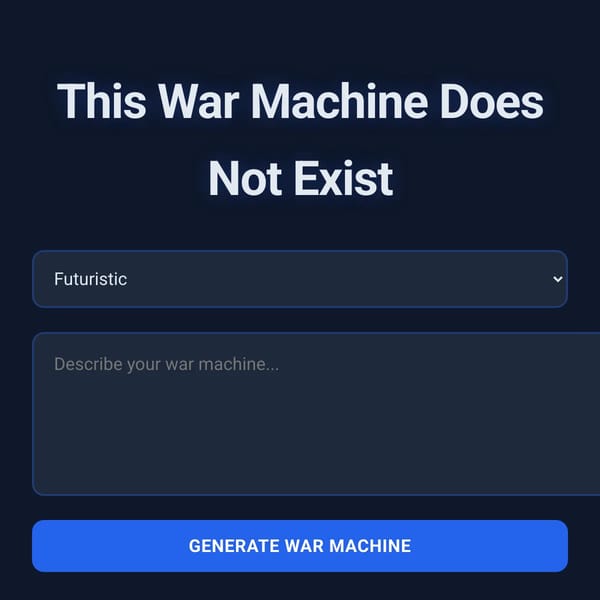 This War Machine Does Not Exist