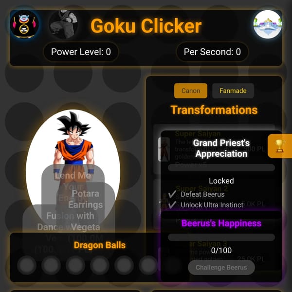 Goku Clicker
