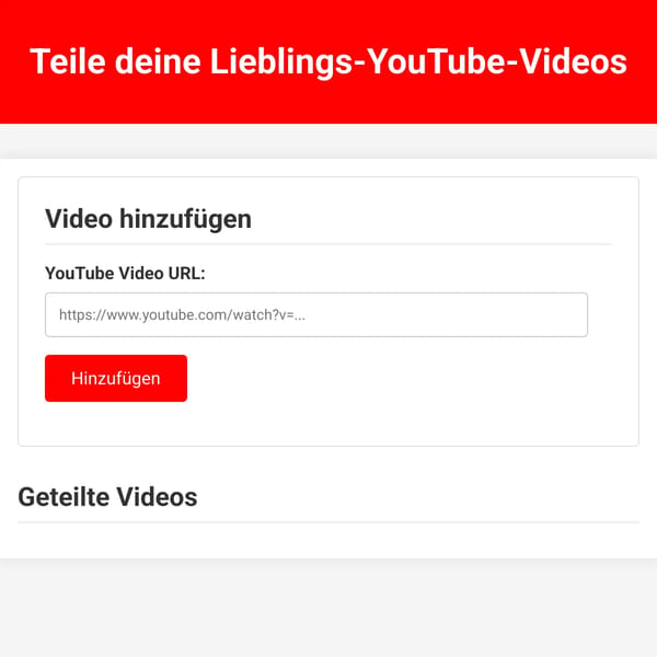YouTube Video Teilen