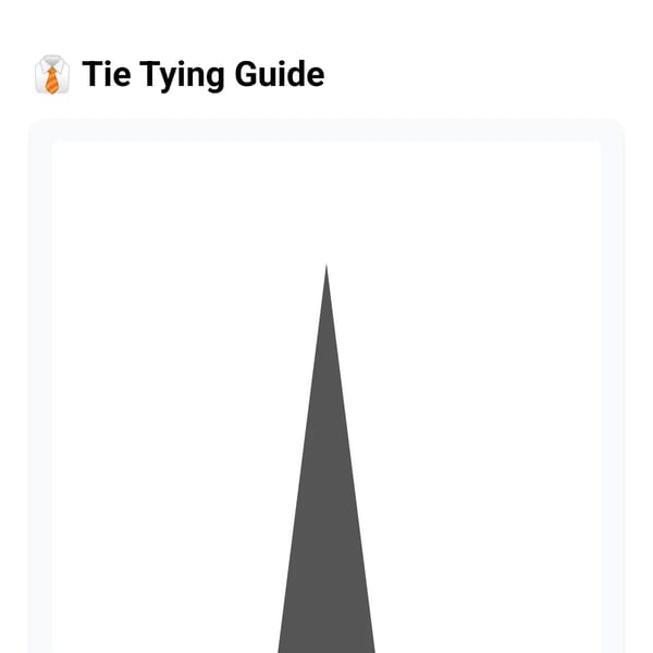 How to Tie a Tie - Interactive Guide