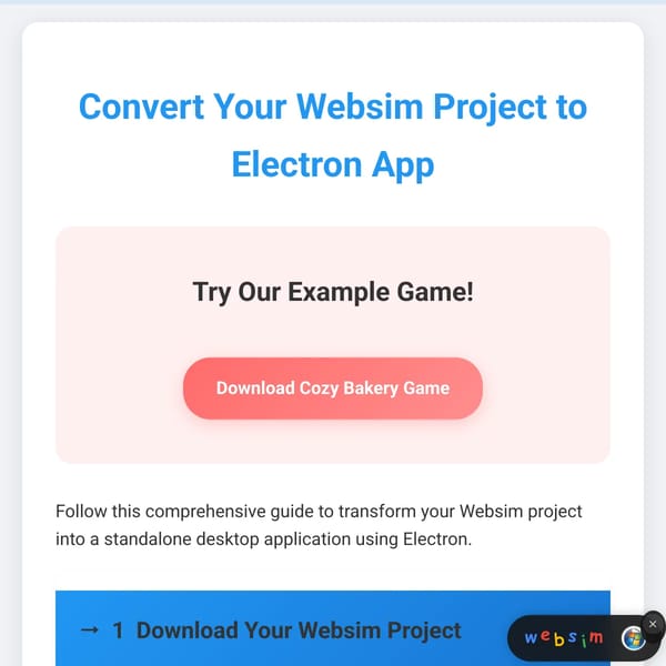 Ultimate Guide: Converting Websim to Electron
