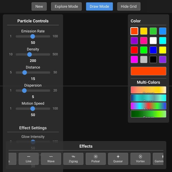 3D Motion Particle Painter