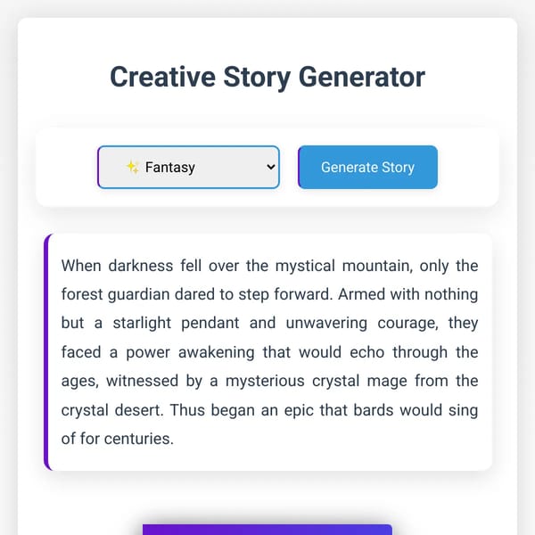 Creative Story Generator