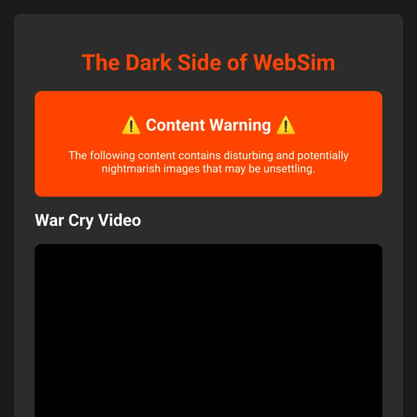 Weirdest Things on WebSim