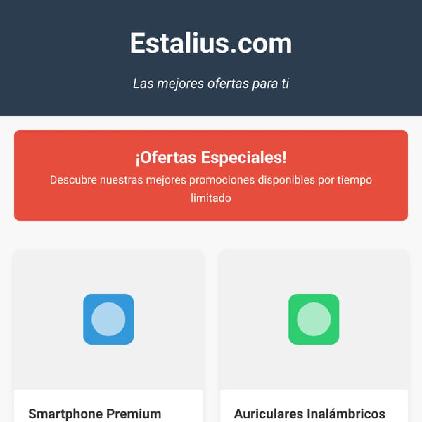Estalius - Ofertas Especiales