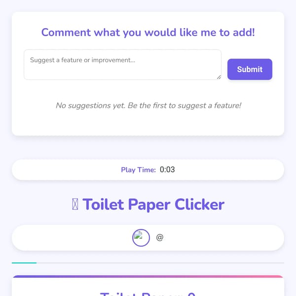 Toilet Paper Clicker