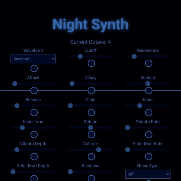 Night Synth - Advanced Controls