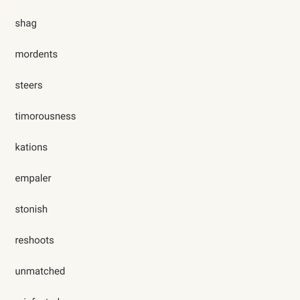 Words
