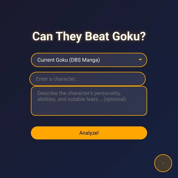 Can They Beat Goku?