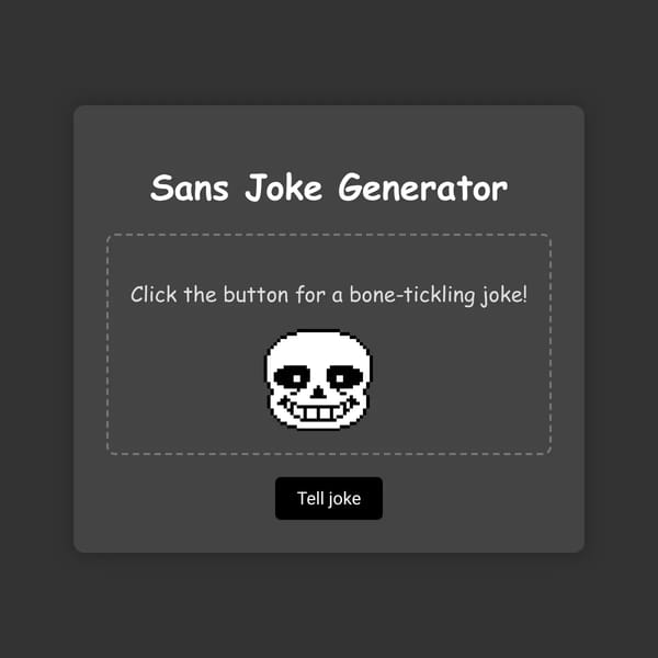 Sans Joke Generator