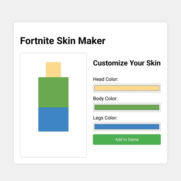 Fortnite Skin Maker