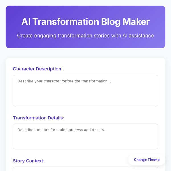 AI Transformation Blog Maker