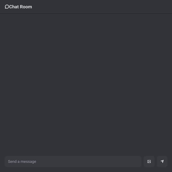 Chat Room, but you literally cant send a message