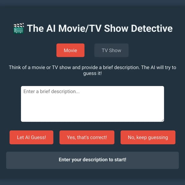 Let the Ai Guess the Movie/TV show!