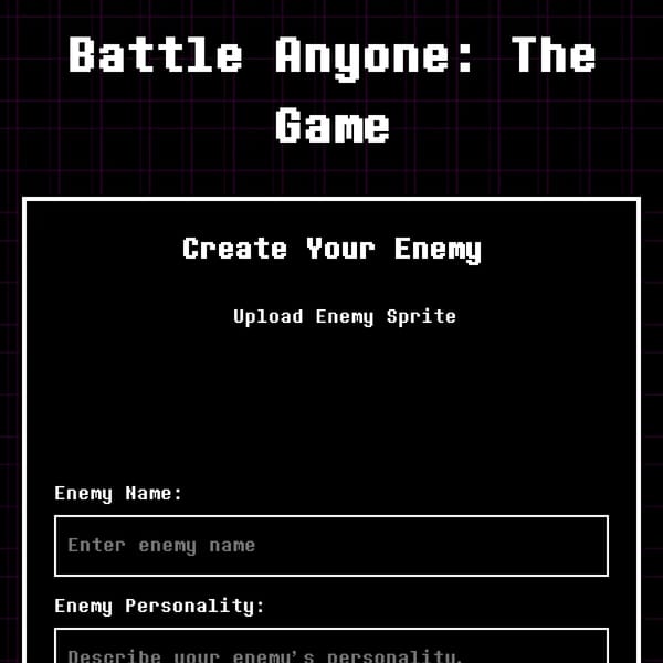 Battle Anyone: The Game