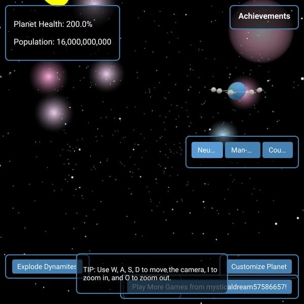 Planet Destruction Physics
