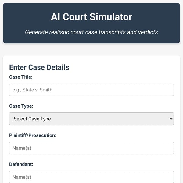 AI Court Simulator