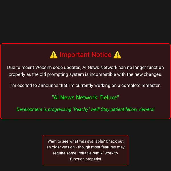 AI News Network! (Broken, Will Make A New Version)