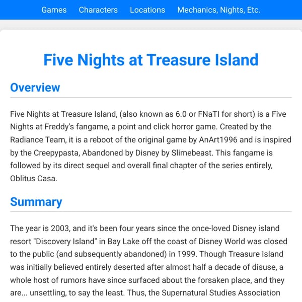 Treasure Island Wiki