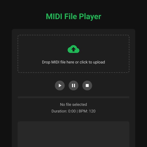 MIDI File Player (Unfinished)
