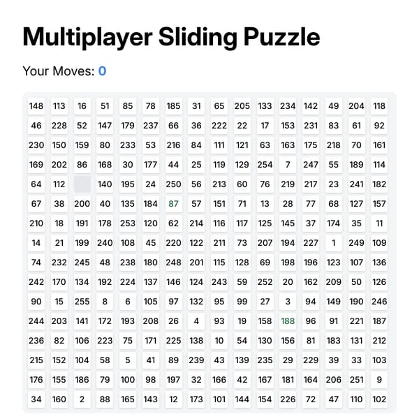 Sliding Puzzle Game