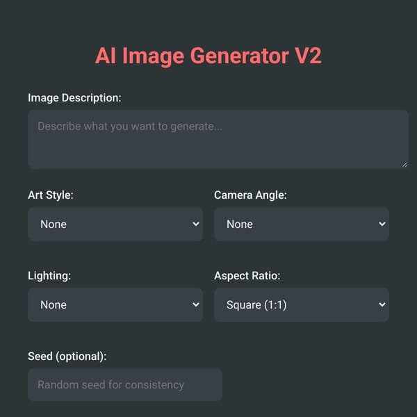 AI Image Generator V2