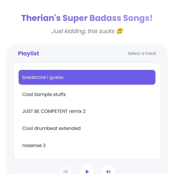 Therian's Songs!