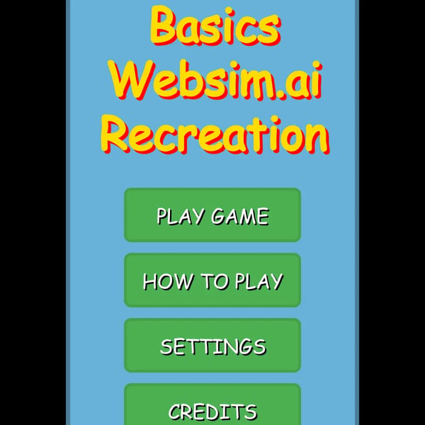 Baldi's Basics websim.ai recreation