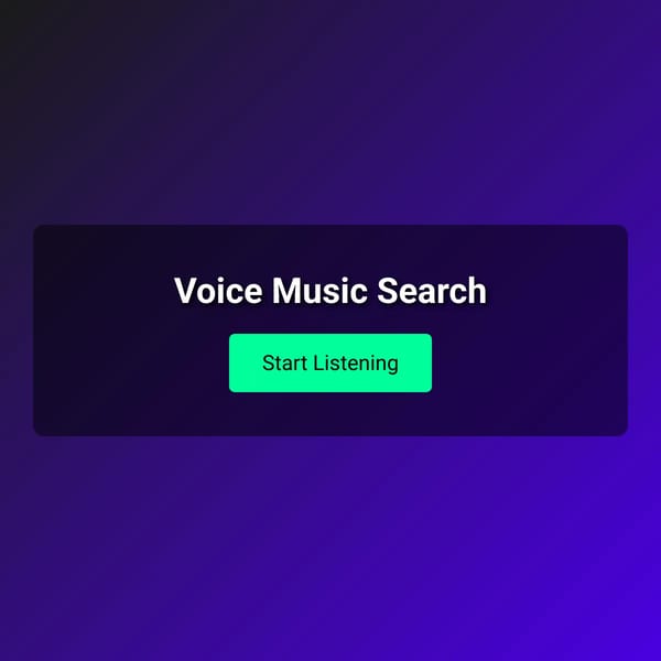 Voice Music Search