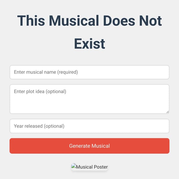 This Musical Does Not Exist