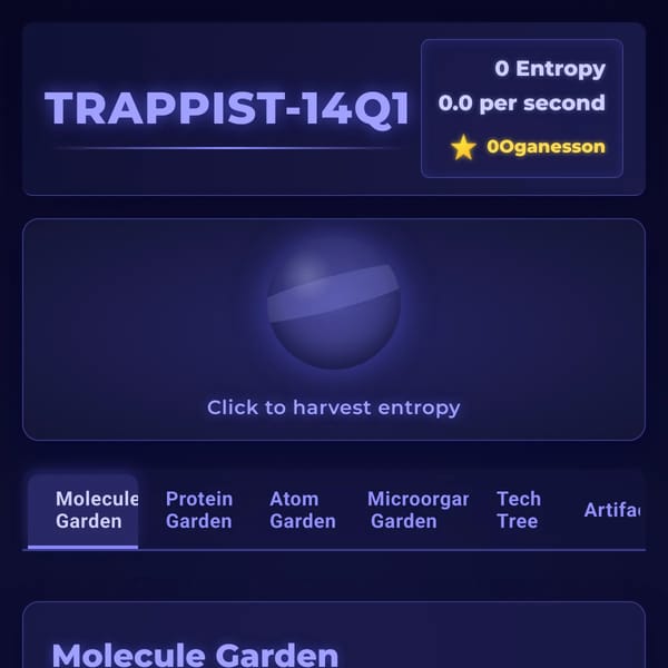 TRAPPIST-14Q1: From Molecules to Singularity