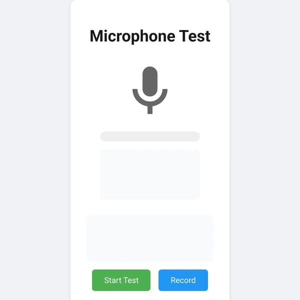Microphone Test