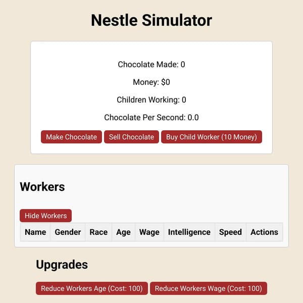 Nestle Simulator