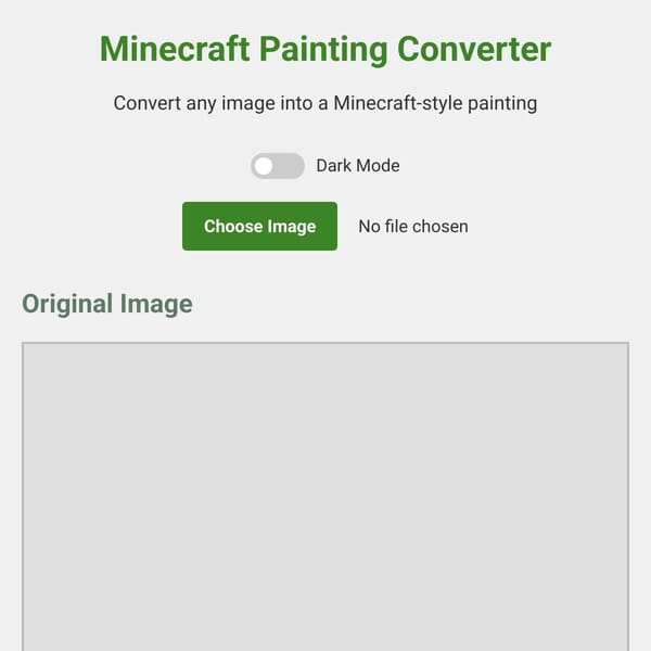Minecraft Painting Converter