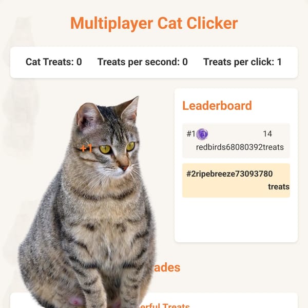 Cat Clicker Game